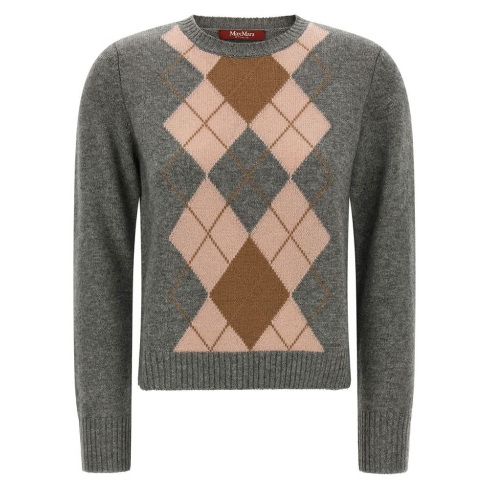 Max Mara Gray Wool Women's Cardigan